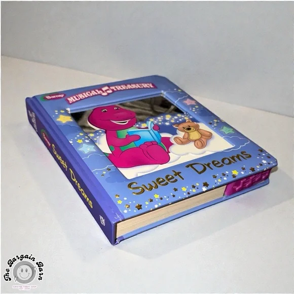 Barney Musical Treasury Sweet Dreams Sound Board Book Interactive Bedtime *RARE* - Picture 2 of 6